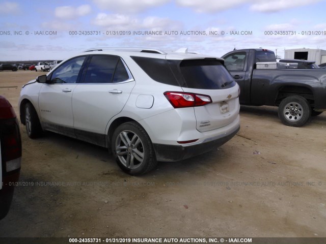 2GNAXMEV4J6168929 - 2018 CHEVROLET EQUINOX PREMIER WHITE photo 3