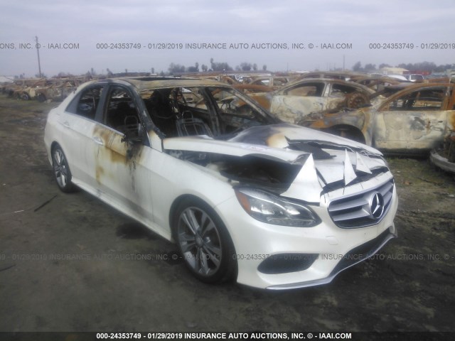 WDDHF5KB2EA832346 - 2014 MERCEDES-BENZ E 350 WHITE photo 1