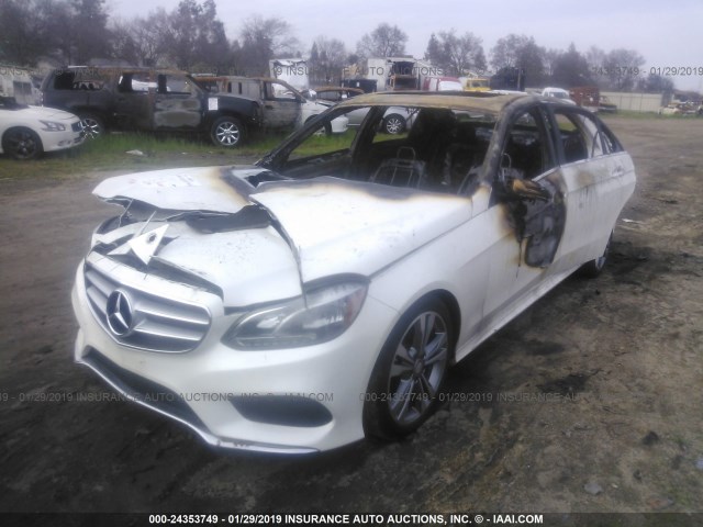 WDDHF5KB2EA832346 - 2014 MERCEDES-BENZ E 350 WHITE photo 2