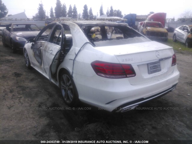 WDDHF5KB2EA832346 - 2014 MERCEDES-BENZ E 350 WHITE photo 3