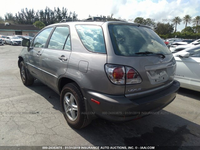 JTJGF10U620139054 - 2002 LEXUS RX 300 GRAY photo 3