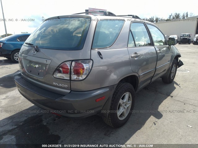 JTJGF10U620139054 - 2002 LEXUS RX 300 GRAY photo 4