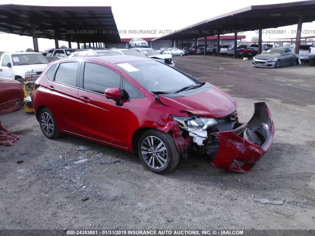 3HGGK5H83FM777490 - 2015 HONDA FIT EX/EXL RED photo 1