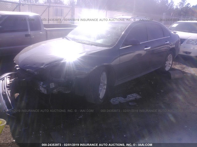 2G1WC5EMXA1252363 - 2010 CHEVROLET IMPALA LTZ GRAY photo 2