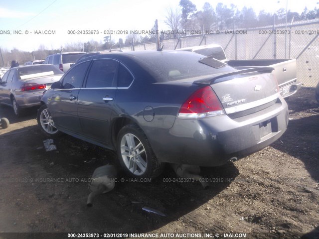 2G1WC5EMXA1252363 - 2010 CHEVROLET IMPALA LTZ GRAY photo 3