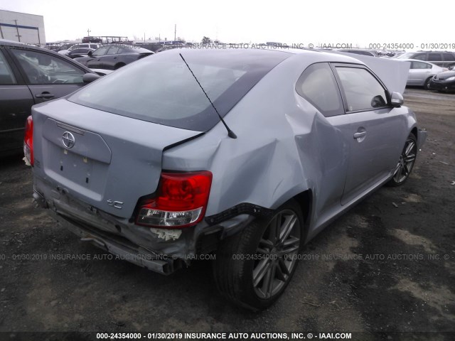 JTKJF5C71B3009440 - 2011 TOYOTA SCION TC ნაცრისფერი ფოტო 4