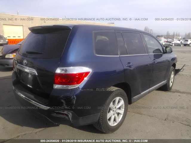 5TDZK3EH7DS126358 - 2013 TOYOTA HIGHLANDER PLUS/SE BLACK photo 4