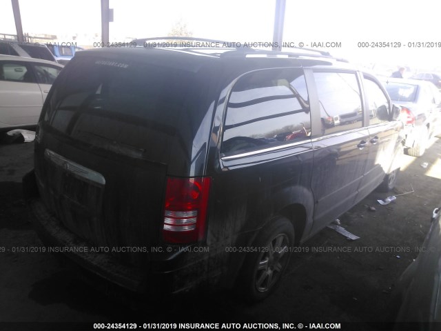 2A8HR54P08R710880 - 2008 CHRYSLER TOWN & COUNTRY TOURING BLACK photo 4