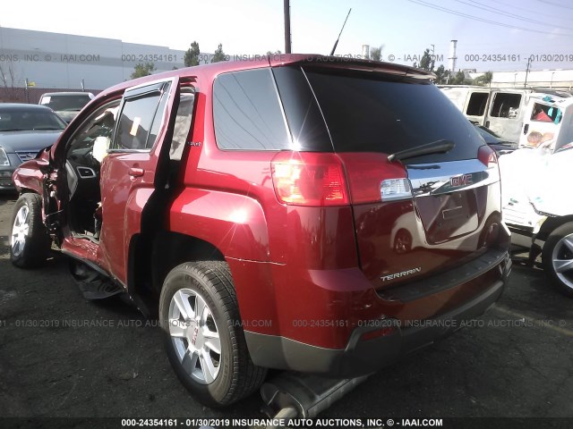 2CTALMECXB6290963 - 2011 GMC TERRAIN SLE RED photo 3