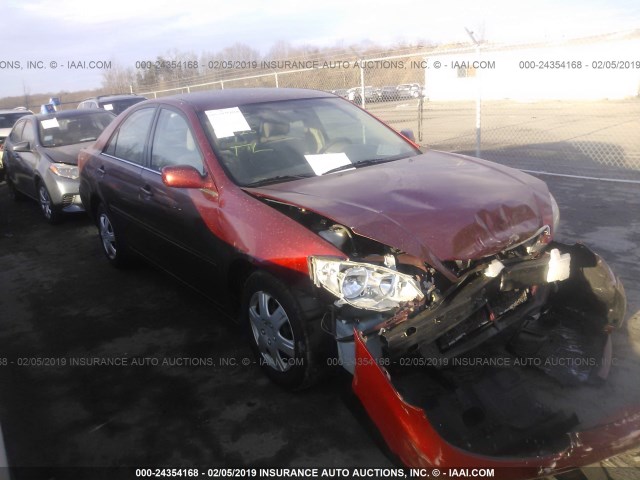 4T1BE30K95U411485 - 2005 TOYOTA CAMRY LE/XLE/SE RED photo 1