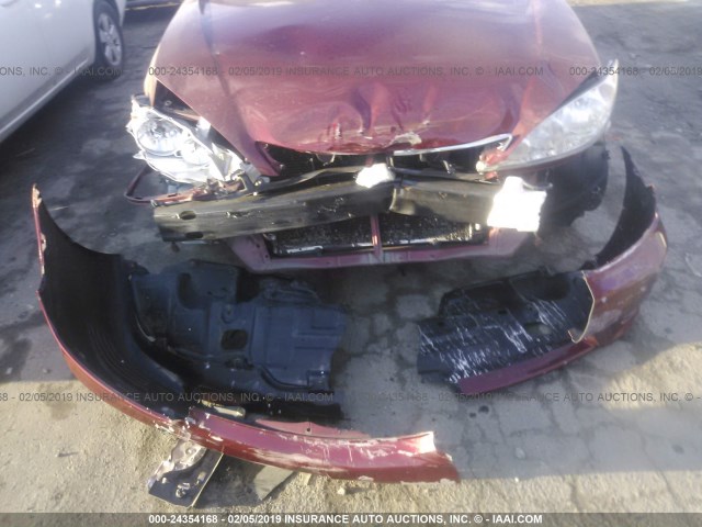 4T1BE30K95U411485 - 2005 TOYOTA CAMRY LE/XLE/SE RED photo 6