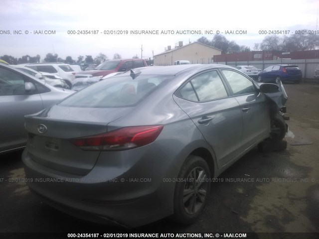 KMHD84LF0JU610309 - 2018 HYUNDAI ELANTRA SEL/VALUE/LIMITED GRAY photo 4