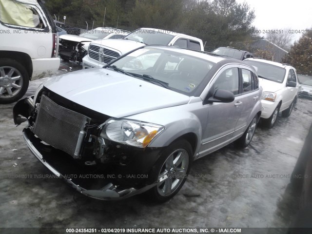 1B3CB8HB3BD268405 - 2011 DODGE CALIBER RUSH SILVER photo 2