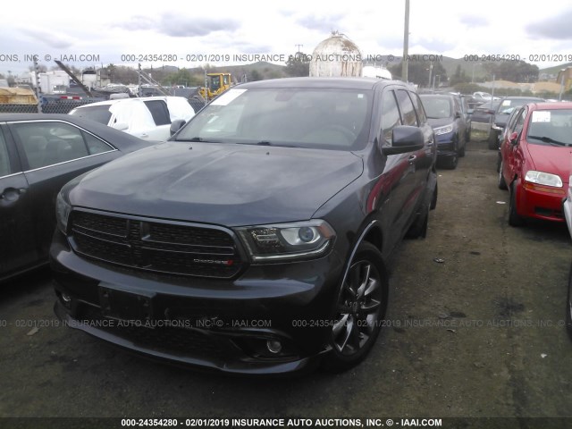 1C4RDHAG1EC317846 - 2014 DODGE DURANGO SXT BLACK photo 2