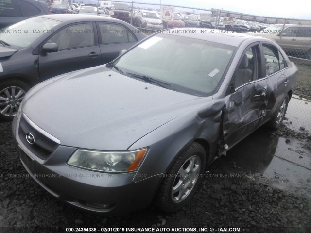 5NPEU46F36H122196 - 2006 HYUNDAI SONATA GLS/LX SILVER photo 2