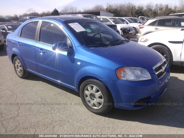 KL1TD56638B069542 - 2008 CHEVROLET AVEO LS BLUE photo 1