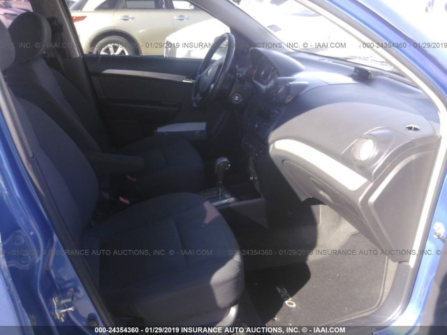 KL1TD56638B069542 - 2008 CHEVROLET AVEO LS BLUE photo 5