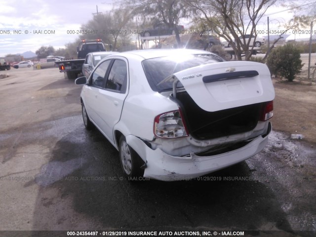 KL1TD52675B388184 - 2005 CHEVROLET AVEO LS WHITE photo 6