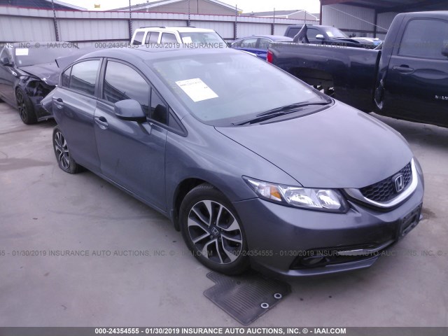 19XFB2F94DE014261 - 2013 HONDA CIVIC EXL GRAY photo 1