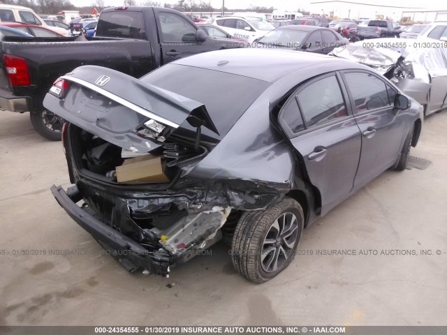 19XFB2F94DE014261 - 2013 HONDA CIVIC EXL GRAY photo 4