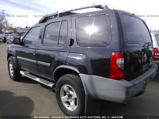 5N1ED28T54C629340 - 2004 NISSAN XTERRA XE/SE BLACK photo 3