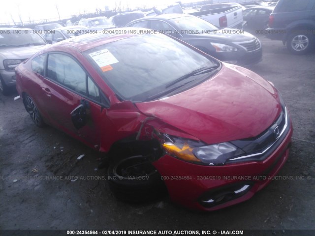 2HGFG3B04FH501113 - 2015 HONDA CIVIC EXL RED photo 1