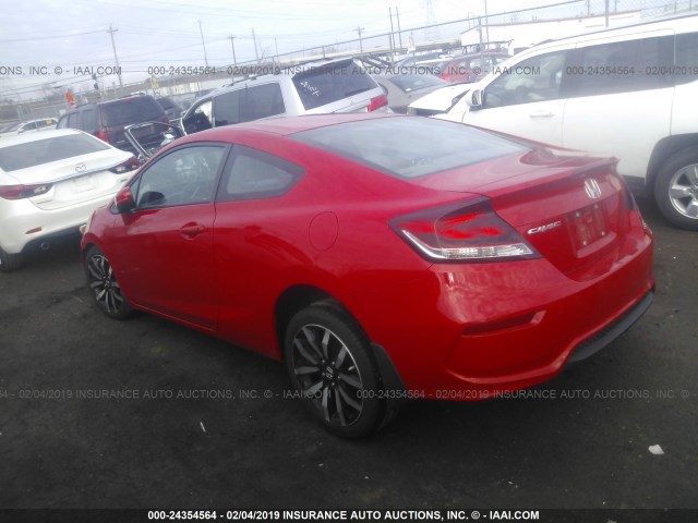 2HGFG3B04FH501113 - 2015 HONDA CIVIC EXL RED photo 3