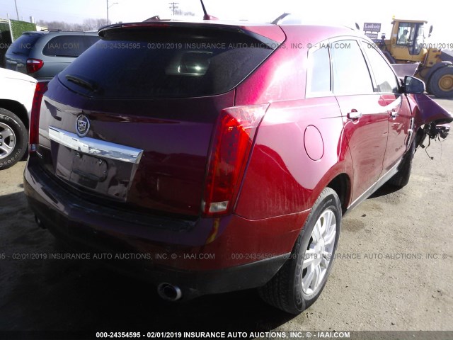 3GYFNAEYXBS596627 - 2011 CADILLAC SRX LUXURY COLLECTION RED photo 4