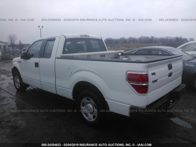 1FTRX12W59FB46396 - 2009 FORD F150 SUPER CAB WHITE photo 3