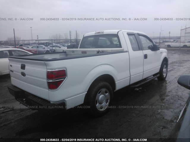 1FTRX12W59FB46396 - 2009 FORD F150 SUPER CAB WHITE photo 4