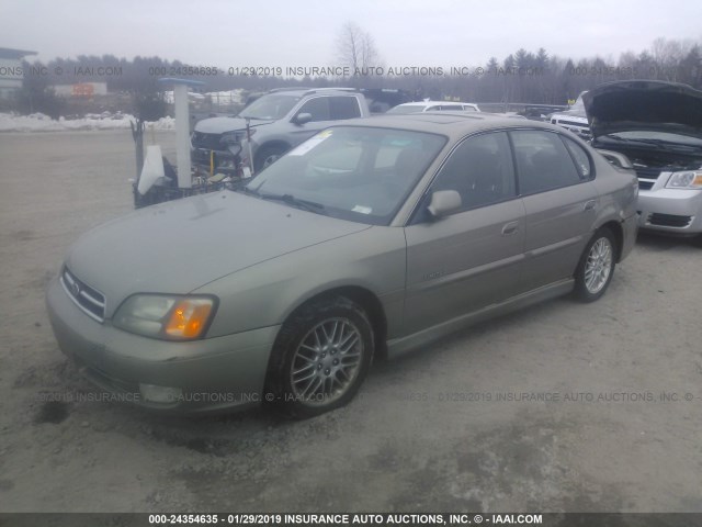 4S3BE656117206558 - 2001 SUBARU LEGACY GT LIMITED GOLD photo 2