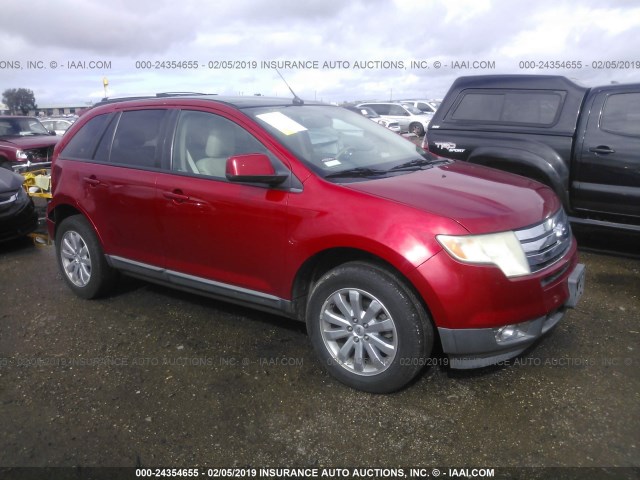 2FMDK3JC2ABA45281 - 2010 FORD EDGE SEL RED photo 1