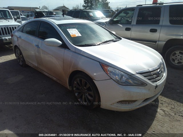 5NPEC4AB1CH447870 - 2012 HYUNDAI SONATA SE/LIMITED WHITE photo 1