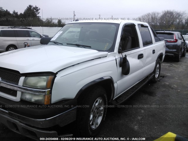 3GNEC12T54G112635 - 2004 CHEVROLET AVALANCHE C1500 WHITE photo 6