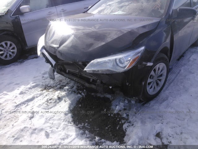 4T4BF1FKXGR524251 - 2016 TOYOTA CAMRY LE/XLE/SE/XSE BLACK photo 6