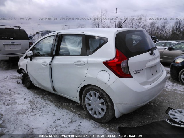 3N1CE2CP3FL382123 - 2015 NISSAN VERSA NOTE S/S PLUS/SV/SL/SR WHITE photo 3