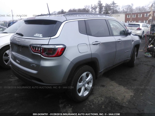 3C4NJDBB9JT313657 - 2018 JEEP COMPASS LATITUDE GRAY photo 4