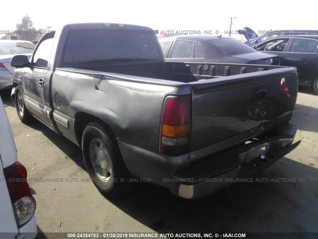 1GCEC14V2YZ270136 - 2000 CHEVROLET SILVERADO C1500 GRAY photo 3