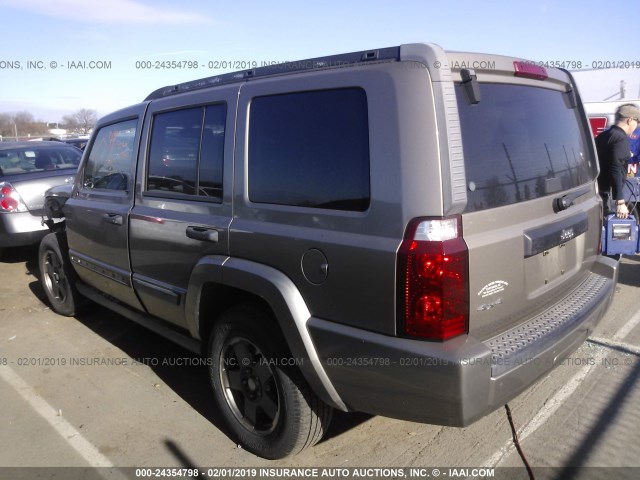 1J8HG48K56C136443 - 2006 JEEP COMMANDER ოქროსფერი ფოტო 3