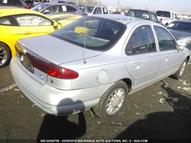 1FAFP65Z1WK275847 - 1998 FORD CONTOUR GL/SPORT/LX SILVER photo 4