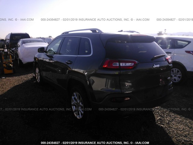 1C4PJLCB0FW637907 - 2015 JEEP CHEROKEE LATITUDE GRAY photo 3