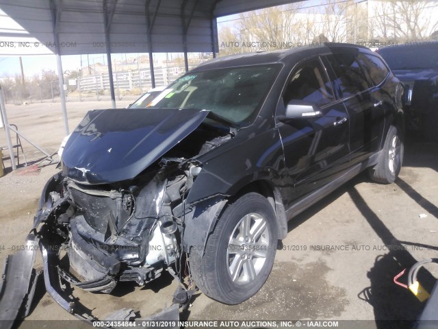 1GNKRJKD1DJ230321 - 2013 CHEVROLET TRAVERSE LT GRAY photo 2