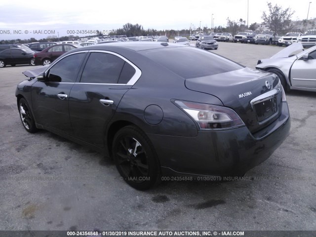 1N4AA5AP5DC824466 - 2013 NISSAN MAXIMA S/SV GRAY photo 3