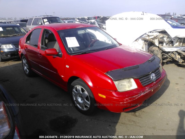 3VWSK69M11M188941 - 2001 VOLKSWAGEN JETTA GLS RED photo 1