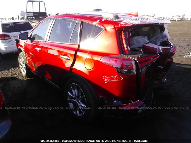 2T3DFREV6HW594755 - 2017 TOYOTA RAV4 LIMITED/SE/PLATINUM RED photo 3