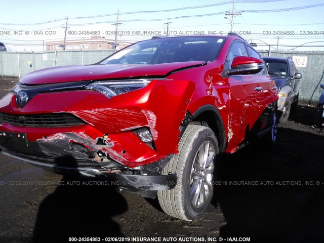 2T3DFREV6HW594755 - 2017 TOYOTA RAV4 LIMITED/SE/PLATINUM RED photo 6