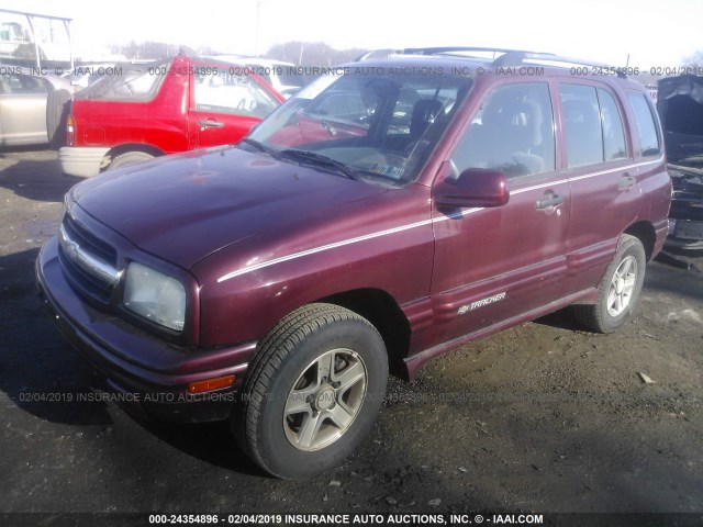 2CNBJ634636930760 - 2003 CHEVROLET TRACKER LT MAROON photo 2