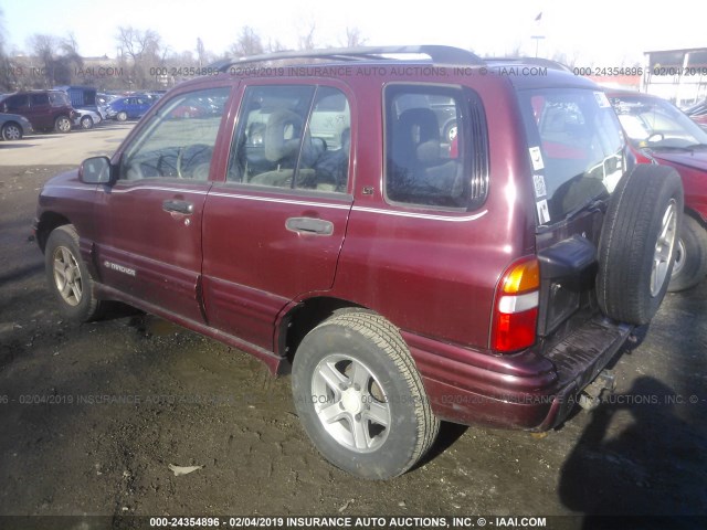 2CNBJ634636930760 - 2003 CHEVROLET TRACKER LT MAROON photo 3