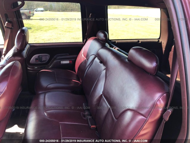 1GNEC13K3SJ439214 - 1995 CHEVROLET TAHOE MAROON photo 8