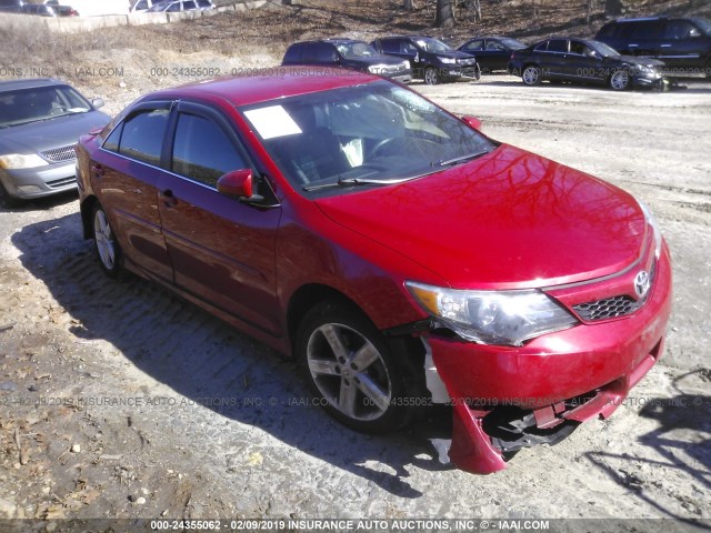 4T1BF1FK0EU738107 - 2014 TOYOTA CAMRY L/SE/LE/XLE 红色 照片 1